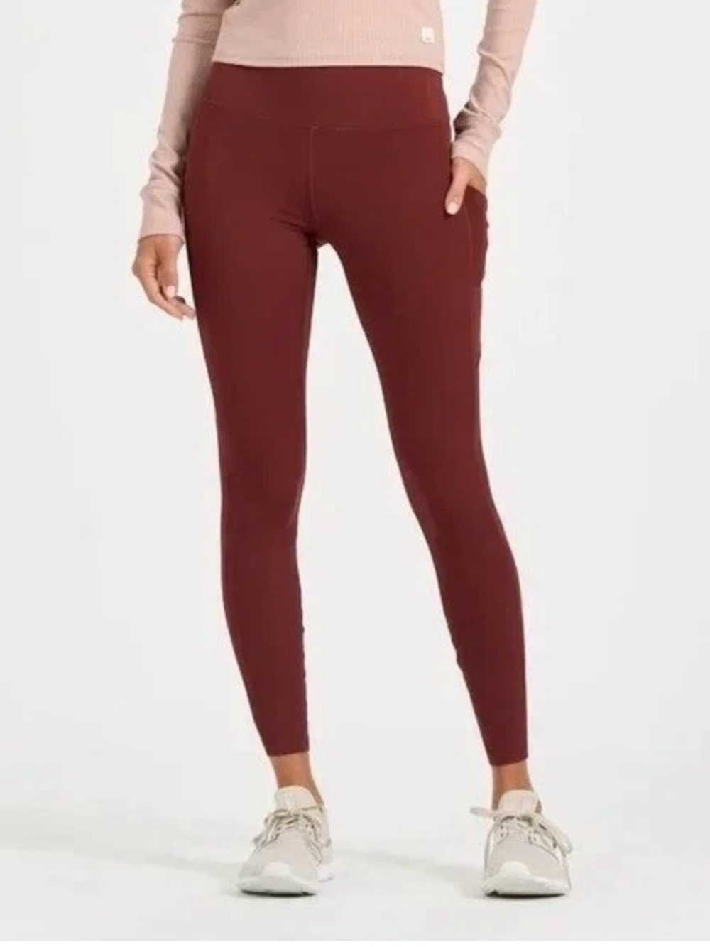 ⚡️Vuori High-Waist Burgundy Leggings